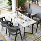 Modern Rectangle Dining Table Wood Tabletop with Double Pedestal Base Clearhalo 'Dining Tables & Seating' 'Dining Tables' 'dining_table' 'furn' 'furn_dining_table' 'Furniture' 'Kitchen & Dining Furniture' 1200x1200_304eeff5-4e23-4583-a506-07e6cd434c63