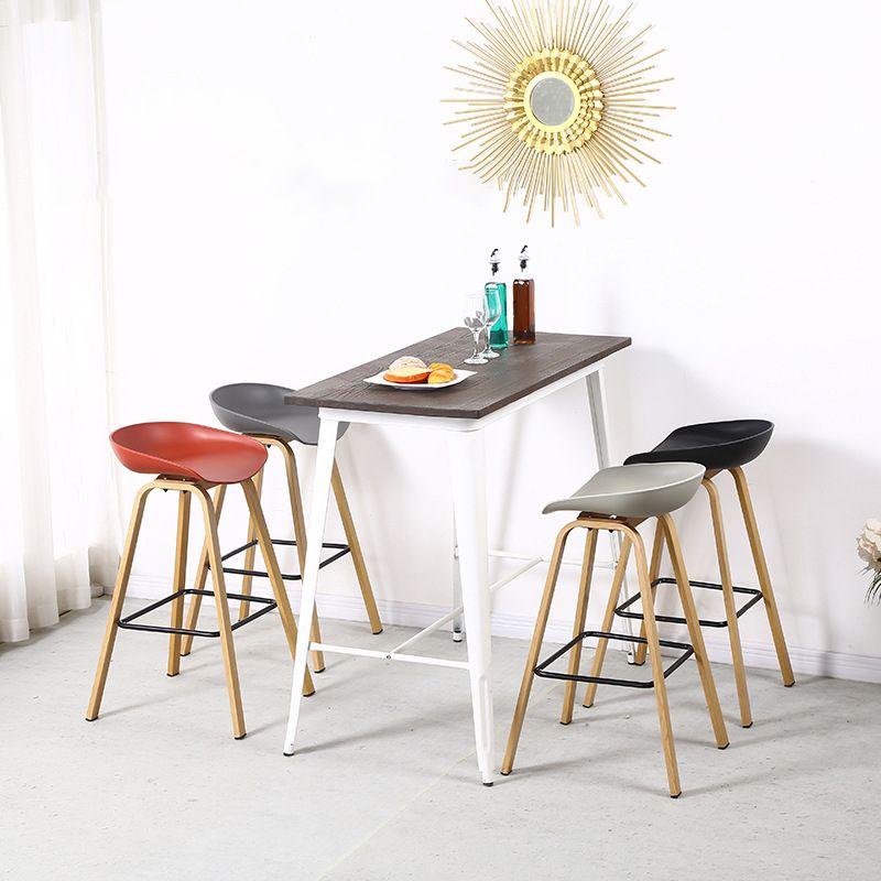 Contemporary Simple Counter Stools 29 Inch Indoor Bar Stool with Metal Leg Clearhalo 'Bar Furniture' 'Bar Stools' 'bar_stools' 'furniture_bar_stools' 'Kitchen & Dining Furniture' 'kitchen&dining_furn' 'kitchen' 'kitchen_furn' Furniture' 1200x1200_304fe7ce-7b8e-487a-86c1-c5ac0ed1752d