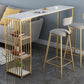 Glam Style Bar Table Artificial Marble Top Pub Table with Cabinet for Dining Room Clearhalo 'Bar Furniture' 'Bar Tables' 'bar_tables' 'Furniture' 'furniture_bar_tables' 'Kitchen & Dining Furniture' 1200x1200_305148cb-1ca5-4b7c-997c-fc58f0e60bba