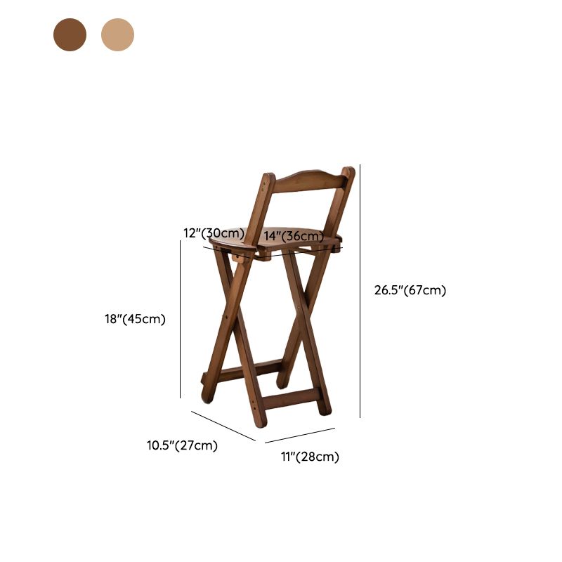 Eigentijdse vouwende eetgelegenheid krukken massieve houten barkrukken met voetsteun
