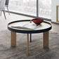 Scandinavian 2 Piece Round Bunching Tables with Wooden Legs and Top