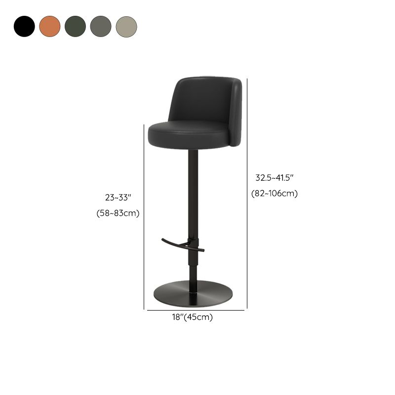 Tabouret de barre glamour tabouret de hauteur réglable pour Bristol avec pivotant