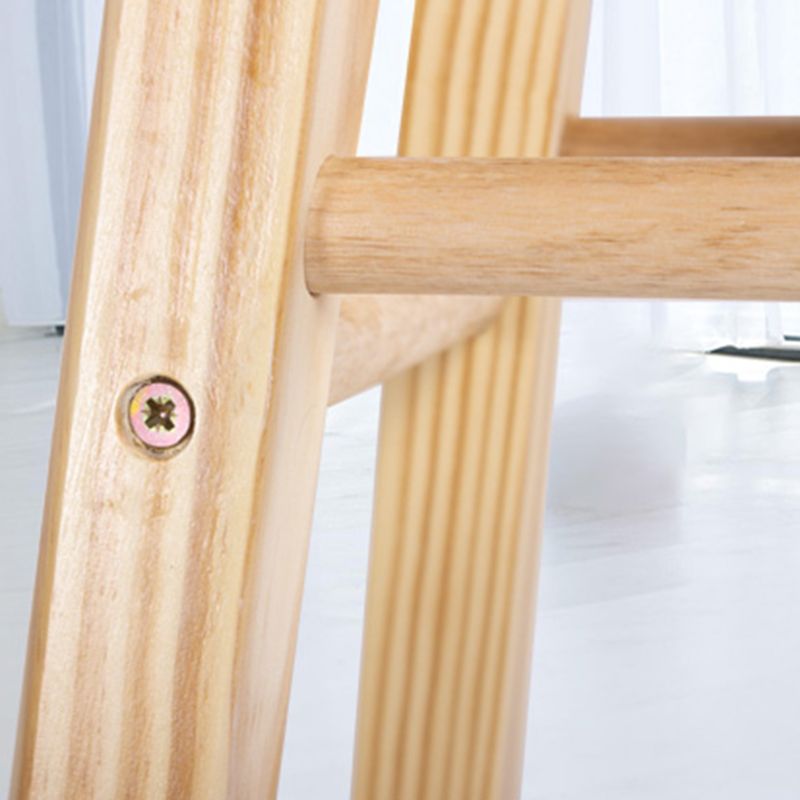 Contemporary Solid Wood Barstools Indoor Bar Stool with Wood Seat and Footrest Clearhalo 'Bar Furniture' 'Bar Stools' 'bar_stools' 'furn' 'furn_bar_stools' 'furniture_bar_stools' 'Kitchen & Dining Furniture' 'kitchen&dining_furn' 'kitchen' 'kitchen_furn' Furniture' 1200x1200_3054d6fb-0c75-429d-9cd4-1db3c1b764b2