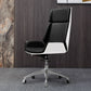 Ergonomischer, verstellbarer Bürostuhl mit silberner Metallbasis, moderner Bürostuhl