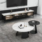 White Round Coffee Table Slate Coffee Table Set with Black Legs Clearhalo 'Coffee & Accent Tables' 'Coffee Tables' 'coffee_tables' 'furn' 'furn_coffee_tables' 'Furniture' 'Living Room Furniture' 1200x1200_3057ede8-0f28-41ba-8f4a-5f89ef758140