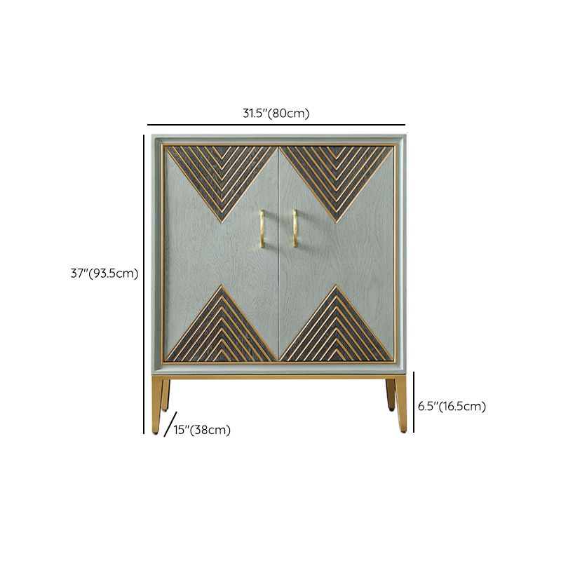 Zeitgenössischer Essserver, der Holzbuffet -Server mit Türen für Wohnzimmer entwickelt hat