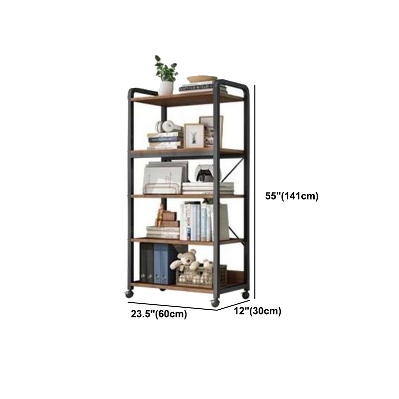 Modern Open Back Etagere Bookcase Steel Bookshelf for Home Office Clearhalo 'Bookcases' 'furn' 'furn_bookcases' 'Furniture' 'Office Furniture' 1200x1200_305a23ae-30c3-4f1b-ac23-1174eb28f003