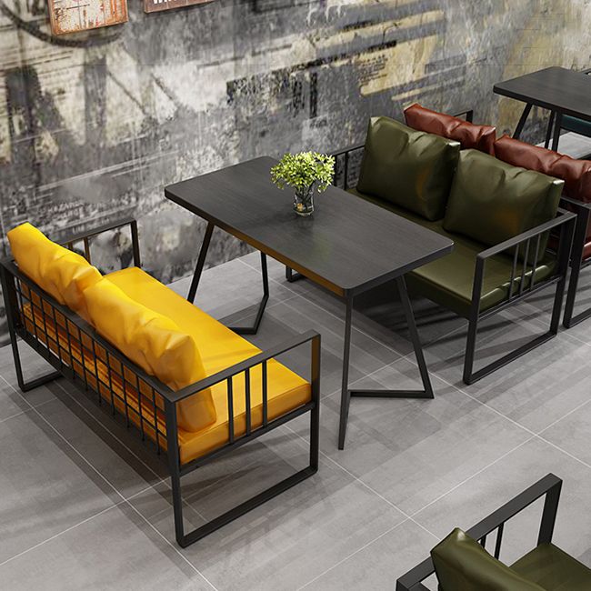 Industrial Dining Room Table Solid Wood Table with Double Metal Pedestal Clearhalo ' dining_table' 'Dining Tables & Seating' 'Dining Tables' 'furn' 'furn_dining_table' 'Furniture' 'furniture_dining_table' 'Kitchen & Dining Furniture' 'kitchen&dining_furn' 'kitchen' 'kitchen_dining_table' 1200x1200_305a3280-7c6b-4f0d-8b9a-a633166bba31