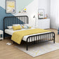 Modern Metal Headboard Bed Frame Rectangular Bed with Metal Legs