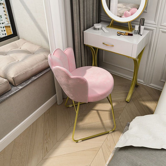 Fabric Dining Chairs Nordic Design Armless Solid Back Chair for Home