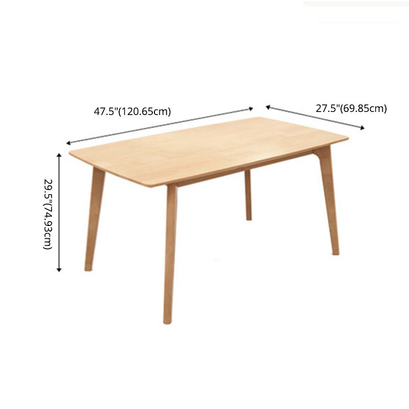Modern Style Wood Rectangle Shape Dining Table Set 4 Legs Table Formal for Dining Furniture Clearhalo 'Dining Room Sets' 'Dining Tables & Seating' 'dining_room_set' 'Furniture' 'furniture_dining_room_set' 'Kitchen & Dining Furniture' 'kitchen&dining_furn' 'kitchen' 1200x1200_305bb421-c12a-43cf-b2c1-a8b1839eb8ca