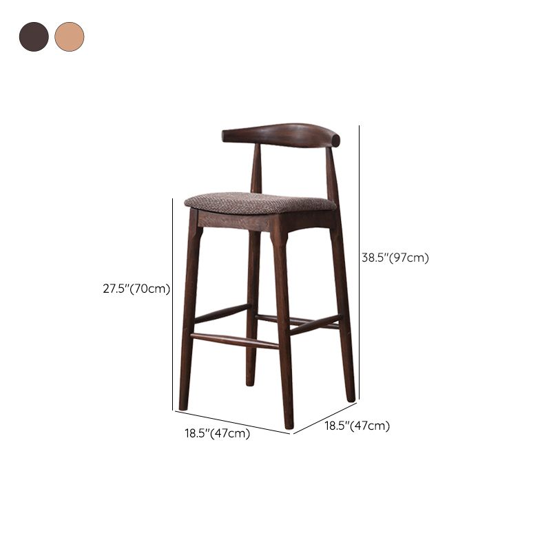 Industrial Fabric Counter & Bar Stools Ash Wood Indoor Stools Clearhalo 'Bar Furniture' 'Bar Stools' 'bar_stools' 'furn' 'furn_bar_stools' 'Furniture' 'Kitchen & Dining Furniture' 1200x1200_305d56b6-54da-473e-b12b-072a3ad49908