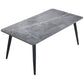 Table de dîner industrielle de salle à manger Table de salle à manger rectangulaire à 4 pieds