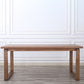 Rectangle Dining Table Solid Wood Contemporary Style Brown Dinner Table for Home Kitchen