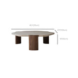 Contemporary Geometric Cocktail Table Single Slate Coffee Cocktail Table