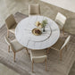 Modern Round Table White Sintered Stone Dining Table for Home Clearhalo 'Dining Tables & Seating' 'Dining Tables' 'dining_table' 'furn' 'furn_dining_table' 'Furniture' 'Kitchen & Dining Furniture' 1200x1200_3061550c-b312-4d00-a518-bbbab764eaf8