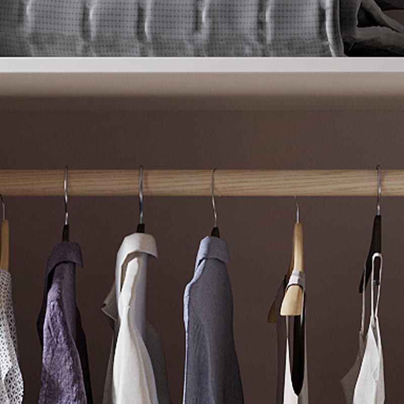 Gabinete de almacenamiento de dormitorio con gabinete moderno de madera fabricada con puerta con bisagras