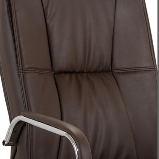 Faux Leather Executive Chair No Wheels Modern Office Chair with Fixed Arms Clearhalo 'furn' 'furn_office_chair' 'Furniture' 'Office Chairs' 'Office Furniture' 'office_chair' 1200x1200_3063f4c2-aa72-4817-afbd-176899824e38