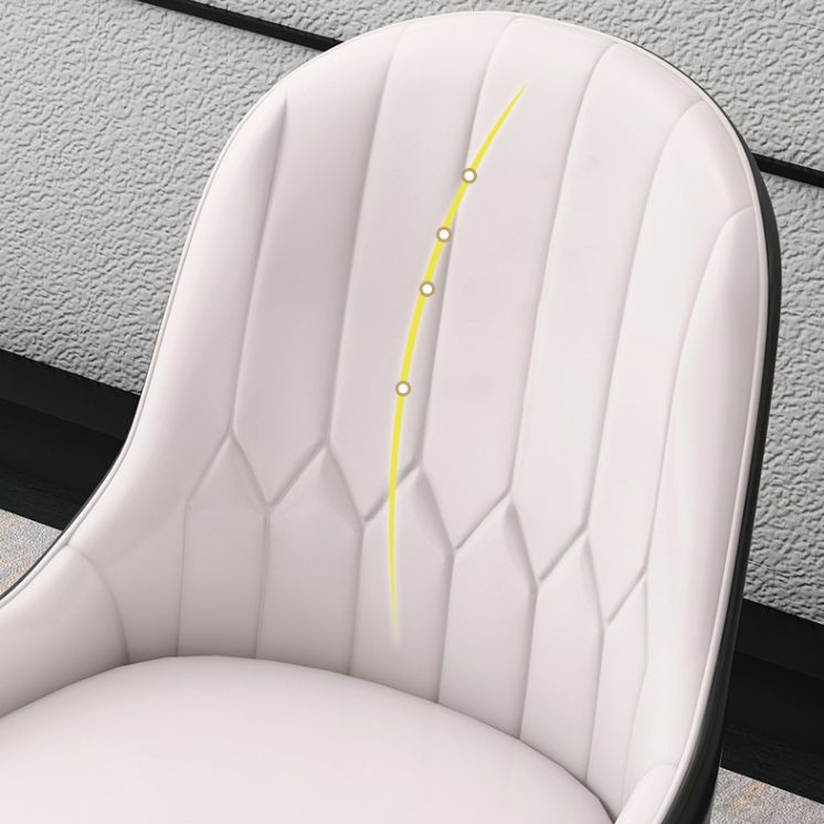 Glam Wood Dining Arm Chairs Faux Leather Dining Room Chairs for Home Use Clearhalo ' kitchen&dining_furn' 'Dining Chairs' 'Dining Tables & Seating' 'dining_chair' 'furn' 'furn_dining_chair' 'Furniture' 'furniture_dining_chair' 'Kitchen & Dining Furniture' 'kitchen' 1200x1200_30644e0b-8d2f-4c75-96e1-f4d796e89edd