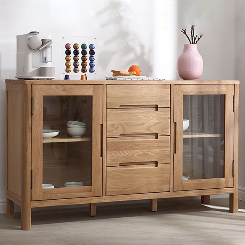 Tavolo a buffet in legno massiccio moderno bacheca con mobile e cassetti