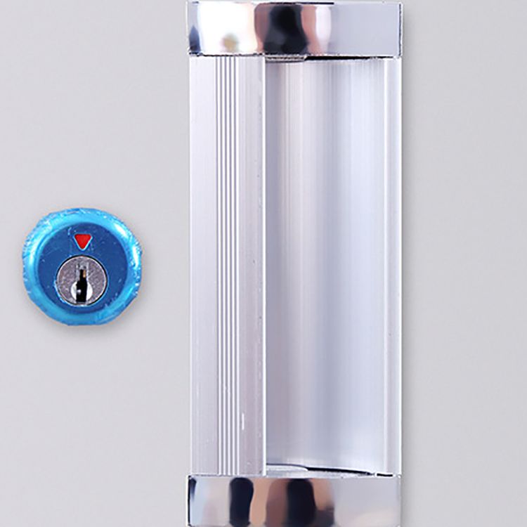 Modern Style Wardrobe Gray Colour Metal Wardrobe Closet with Locks Clearhalo 'Armoires & Wardrobes' 'armoires_wardrobes' 'Bedroom Furniture' 'furn' 'furn_armoires_wardrobes' 'Furniture' 1200x1200_30655732-2aed-4652-ad70-d4245d195d87