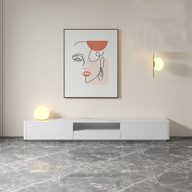 Contemporary TV Console White Wooden TV Media Stand for Living Room Clearhalo 'furn' 'furn_tv_stands_entertainment_centers' 'Furniture' 'Living Room Furniture' 'TV Stands & Entertainment Centers' 'TV Stands & Media Storage Furniture' 'tv_stands_entertainment_centers' 1200x1200_30655a48-70e3-45c0-9b3a-46b05cf82795