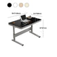 Contemporary Style Standing Desk Converter Metal Trestle Base Desk for Office Clearhalo 'furn' 'furn_office_desk' 'Furniture' 'Office Desks' 'Office Furniture' 'office_desk' 1200x1200_3068b501-04ef-4e7f-8023-132e46497c4c