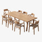 Ensemble de Table à manger rectangulaire 1/6/9 pièces, ensemble de Dinette en bois de pin pour la cuisine