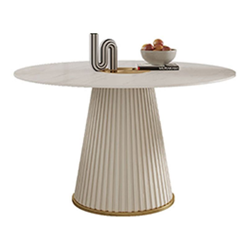 Mesa de pedestal moderna base de comedor de acero para la cocina casera