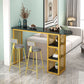 Glam Style Bar Table Set 2/3 Pcs Gold Frame Bar Table Set for Living Room Clearhalo 'Bar Furniture' 'furn' 'furn_home_bar_bar_sets' 'Furniture' 'Home Bars & Bar Sets' 'home_bar_bar_sets' 'Kitchen & Dining Furniture' 1200x1200_306af108-4ccb-4f87-b65b-697c19ef32a4