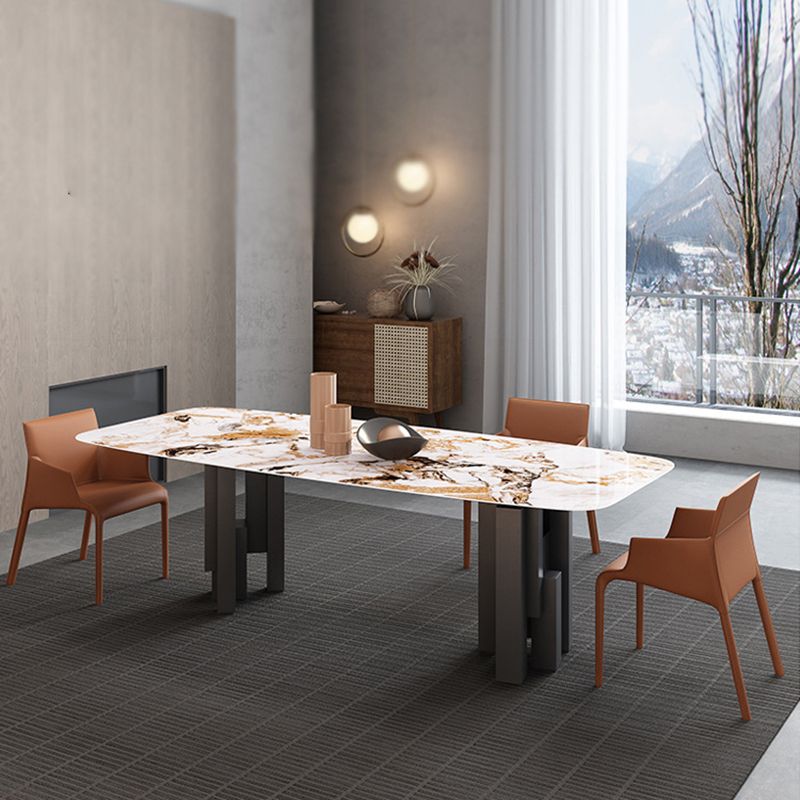 Sedia a braccio contemporanea sedia sala da pranzo solida per cucina