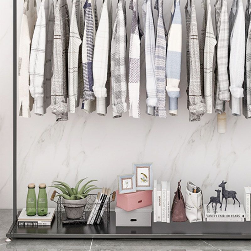 Approfilo in metallo nero stile moderno in stile pavimento per casa semplice appendiabiti