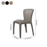 Contemporary Style Metal Dining Side Chair Dining Armless Side Chairs for Kitchen Clearhalo ' kitchen&dining_furn' 'Dining Chairs' 'Dining Tables & Seating' 'dining_chair' 'furn' 'furn_dining_chair' 'Furniture' 'furniture_dining_chair' 'Kitchen & Dining Furniture' 'kitchen' 1200x1200_306d1a1a-0dfc-4aa1-9d91-d17aa3dc5ae9