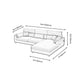 Stain Resistan Faux Leather Square Arm Sectional with Pillowed Back Cushions Clearhalo 'furn' 'furn_sectionals' 'Furniture' 'furniture_sectionals' 'Living Room Furniture' 'Sectionals' 1200x1200_306f94eb-42a8-478b-bdde-c9e0aeb7103d