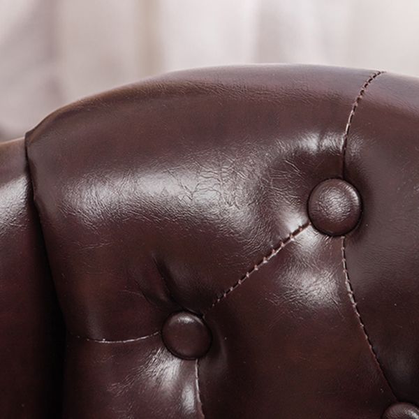 Upholstered Dining Arm Chair Tufted Dining Armchairs with Rubberwood Legs Clearhalo ' kitchen&dining_furn' 'Dining Chairs' 'Dining Tables & Seating' 'dining_chair' 'furn' 'furn_dining_chair' 'Furniture' 'furniture_dining_chair' 'Kitchen & Dining Furniture' 'kitchen' 1200x1200_306fce1c-9bd9-4209-895f-19ba42c97d68