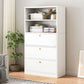 Modern Wood Accent Chest 3.77" Wide with Drawers and 1 Shelf
