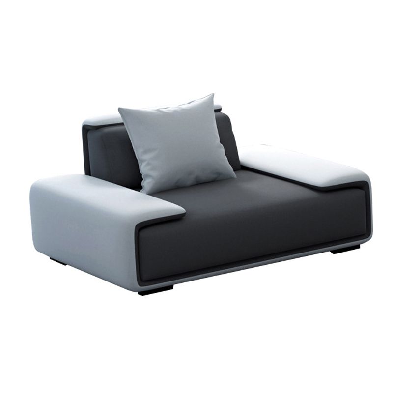 Divano senza braccio 35.43 "d x 27,55" H divano standard con cuscino per soggiorno