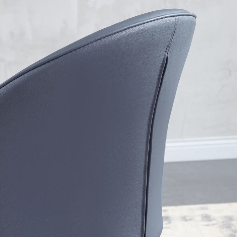 Metal Base Indoor Chair 20'' Wide Parsons Leather Chair for Restaurant Clearhalo ' kitchen&dining_furn' 'Dining Chairs' 'Dining Tables & Seating' 'dining_chair' 'Furniture' 'furniture_dining_chair' 'Kitchen & Dining Furniture' 'kitchen' 1200x1200_30711264-8cc7-46cb-ba6c-fb528a34ba55