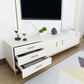 Glam TV Media Stand 16" W Wood Enclosed Storage TV Stand Console with Drawers Clearhalo 'furn' 'furn_tv_stands_entertainment_centers' 'Furniture' 'Living Room Furniture' 'TV Stands & Entertainment Centers' 'TV Stands & Media Storage Furniture' 'tv_stands_entertainment_centers' 1200x1200_307124af-71c1-4722-9c21-c87bd8390cea