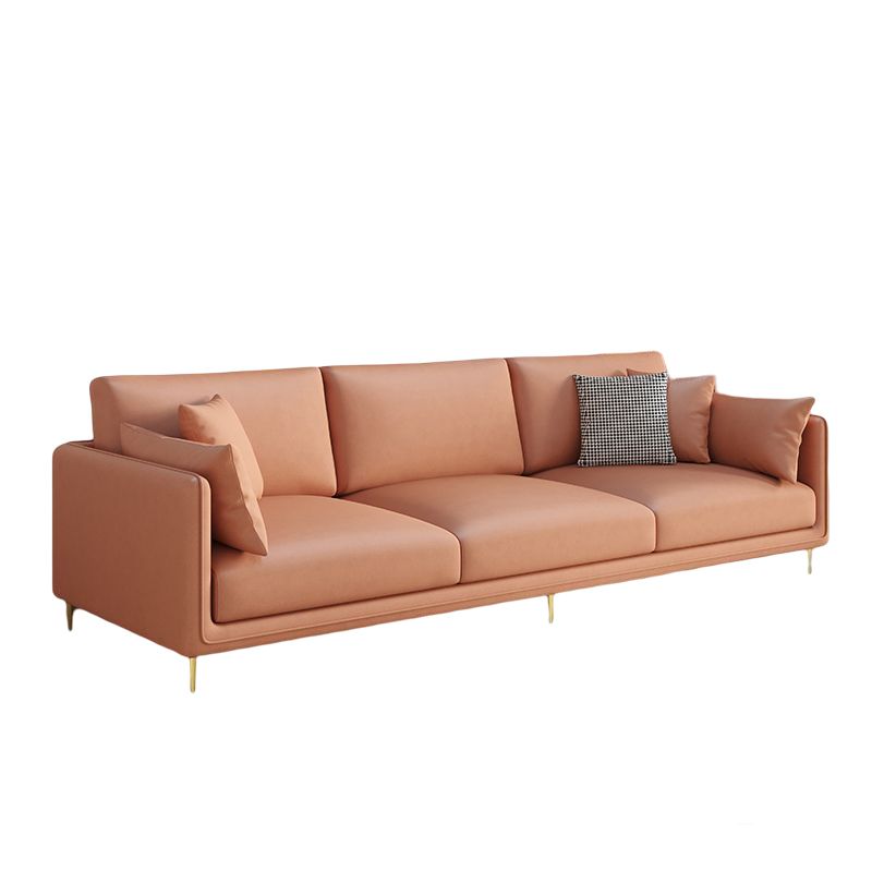 Faux Leather 3-seater Living Room Standard Cushions Glam Sofa Clearhalo 'furn' 'furn_sofas' 'Furniture' 'Living Room Furniture' 'Sofa' 'sofas' 1200x1200_3071ea87-bed2-43d3-bd10-9d9a6da36ec8