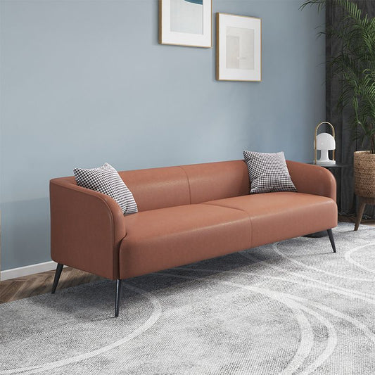 3-Sitzer 26,8-Zoll-D-Sofa-Smoking-ARM-Faux-Leder-Standardsofa