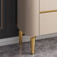 Armadietto di sideboard in pietra e legno con cassetti a buffet glam