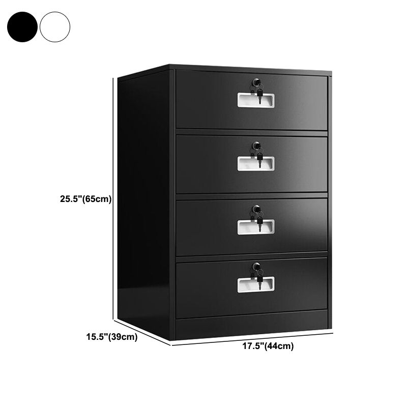 Fireproof File Cabinet Metal Locking Drawers Plain Vertical File Cabinet Clearhalo 'Filing Cabinets' 'filling_cabinets' 'furn' 'furn_filling_cabinets' 'Furniture' 'Office Furniture' 1200x1200_30785e11-d512-411c-a1b1-d2f310f1bd9b