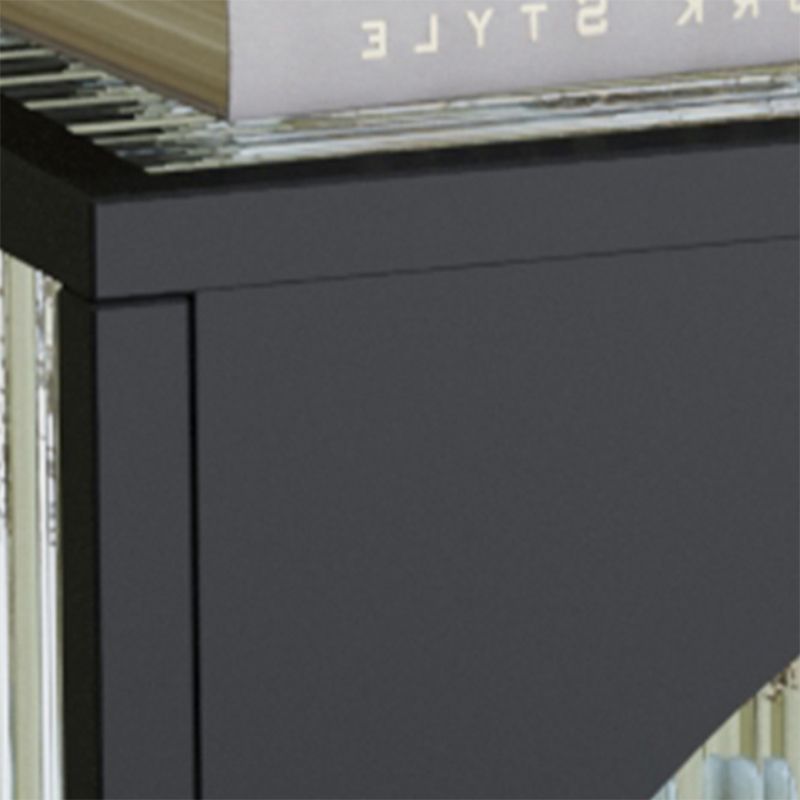 Contemporary Metal Curio Cabinet Glass Doors Hutch Buffet with Door Clearhalo 'Display & China Cabinets' 'display_china_cabinets' 'furn' 'furn_display_china_cabinets' 'Furniture' 'Kitchen & Dining Furniture' 1200x1200_307868c8-2149-4408-8479-d4cf6a9c3bea