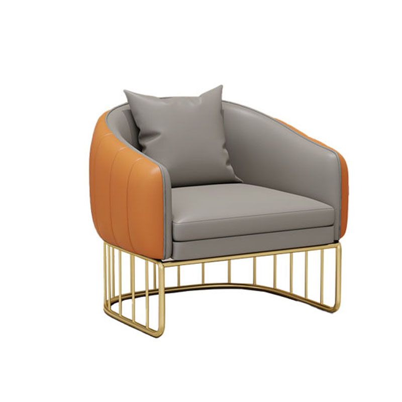 Glam Metal Dining Armless Chair PU Leather Dining Chairs for Home Use Clearhalo ' kitchen&dining_furn' 'Dining Chairs' 'Dining Tables & Seating' 'dining_chair' 'furn' 'furn_dining_chair' 'Furniture' 'furniture_dining_chair' 'Kitchen & Dining Furniture' 'kitchen' 1200x1200_3078d526-c9f1-499e-ba1a-61015ddccbb6