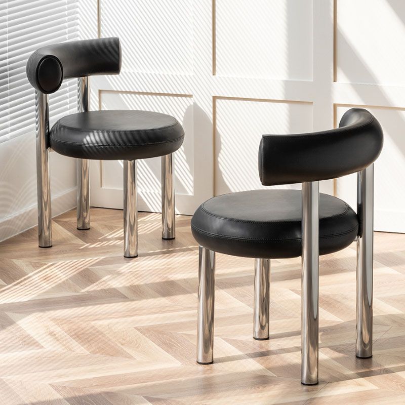 Contemporary Style Side Chair Metal Open Back Dining Room Chair for Home Clearhalo 'Dining Chairs' 'Dining Tables & Seating' 'dining_chair' 'furn' 'furn_dining_chair' 'Furniture' 'Kitchen & Dining Furniture' 1200x1200_3078f9b5-35ff-4936-ab86-aded4e7f7d82