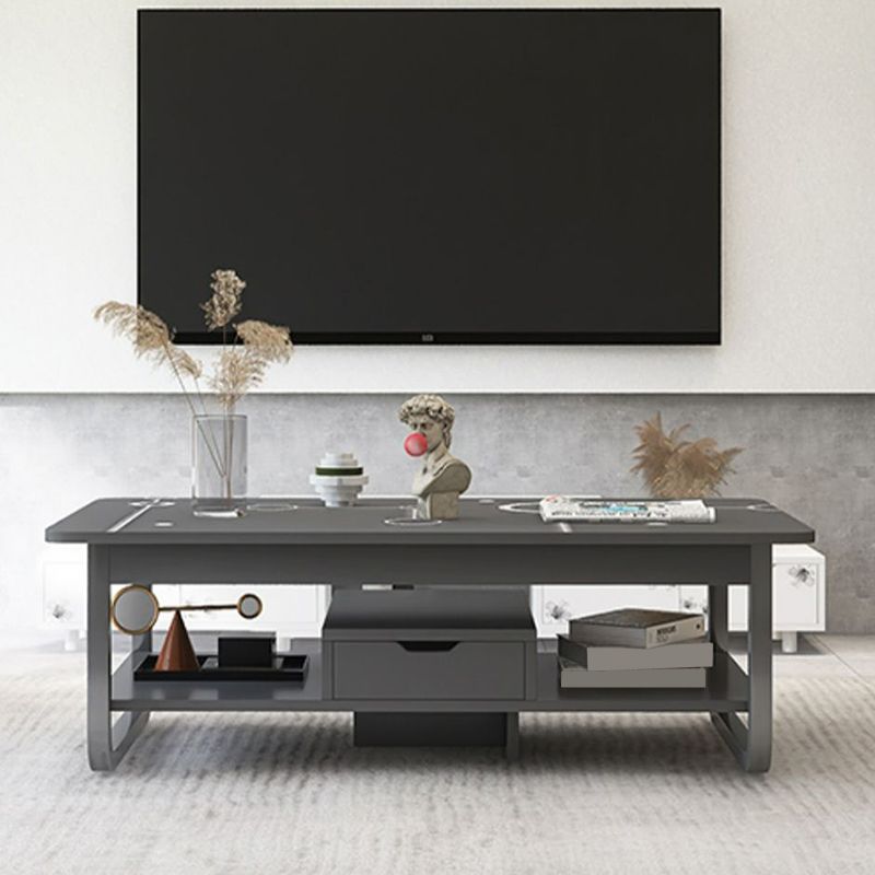 4 Legs Storage Coffee Table Set Modern Wood Rectangle Coffee Table Clearhalo 'Coffee & Accent Tables' 'Coffee Tables' 'coffee_tables' 'furn' 'furn_coffee_tables' 'Furniture' 'Living Room Furniture' 1200x1200_30796715-bb89-4780-b114-1cc3b2f0b4e5