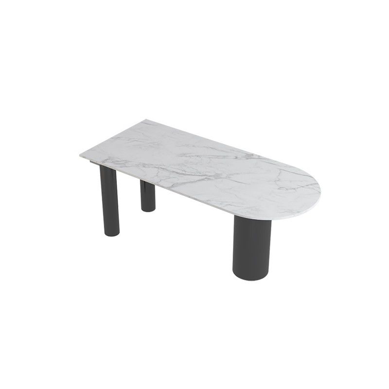 Bureau d'écriture contemporain bureau de bureau piédestal avec des jambes en métal