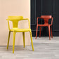Contemporary Home Arm Chair Slat Back Plastic Stackable Dining Room Chair Clearhalo ' kitchen&dining_furn' 'Dining Chairs' 'Dining Tables & Seating' 'dining_chair' 'furn' 'furn_dining_chair' 'Furniture' 'furniture_dining_chair' 'Kitchen & Dining Furniture' 'kitchen' 1200x1200_307b6ea7-e4bf-441c-93fc-c4f66b9a8962