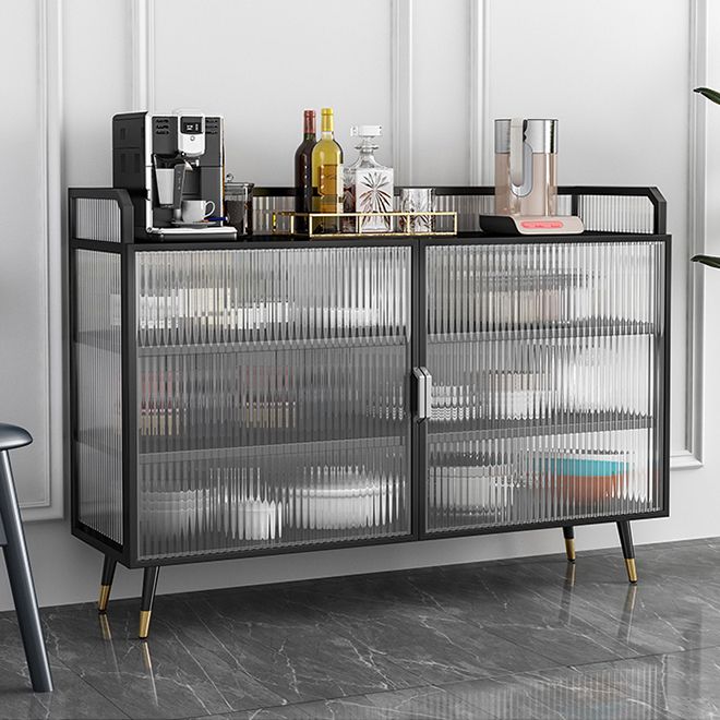 13.78"W Sideboard Glam Style Black Dining Server for Kitchen and Living Room Clearhalo 'buffet_sideboard' 'Buffets & Sideboards' 'furn' 'furn_buffet_sideboard' 'Furniture' 'Kitchen & Dining Furniture' 1200x1200_307cea5b-13c4-4ee6-bc24-fc1f728f2f83